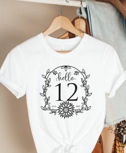 Hello 12 Birthday T shirt