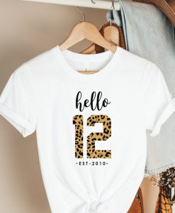 Hello 12 Birthday Tshirt