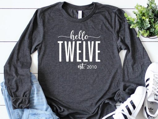 Hello Twelve Long Sleeve Sweatshirt