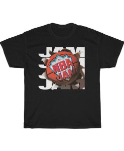 NBA Jam 1993 Midway Games 1980 Classic Video Arcade Game Unisex Heavy Cotton Tee Shirt