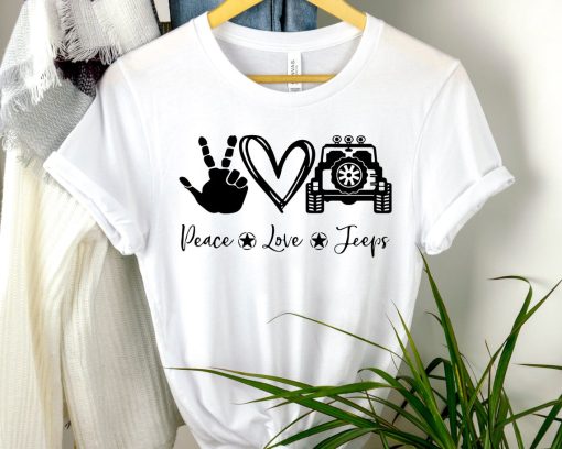 Peace Love Jeep T-Shirt