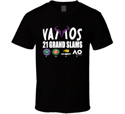 Rafael Nadal 21 Grand Slams Rafa Legend T Shirt