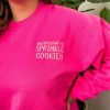 She brought me sprinkle cookies embroidered sweatshirt