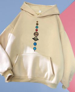 Universe Solar System Print Hoodie