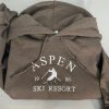 Aspen Ski Resort embroidered Hoodie