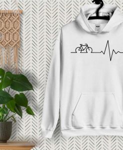 Bike Heartbeat Hoodie