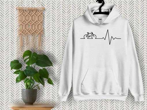 Bike Heartbeat Hoodie