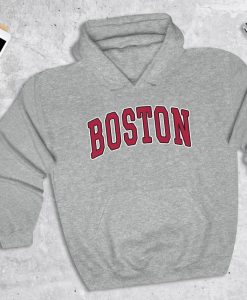 Boston Red College Style Hoodie