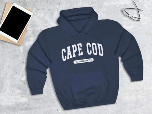 Cape Cod Massachusetts College Style Hoodie