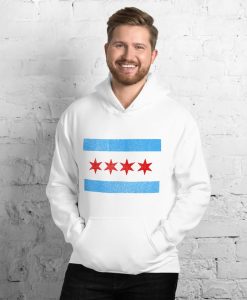 Chicago Flag White Hoodie