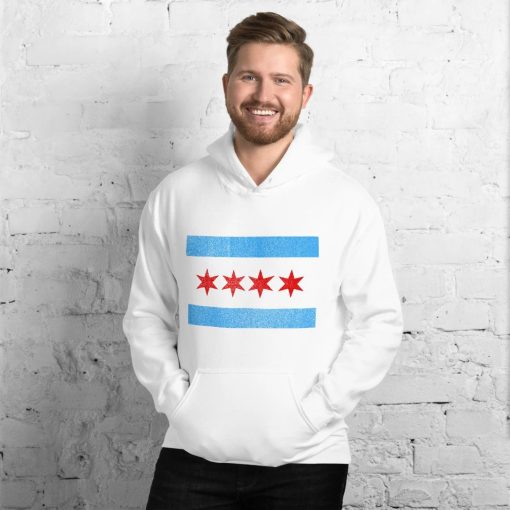 Chicago Flag White Hoodie