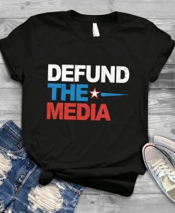 Defund The Media Funny Vintage T-Shirt