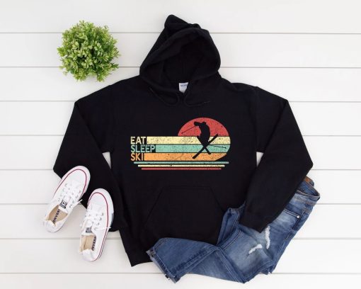 Eat Sleep Ski Hoodie