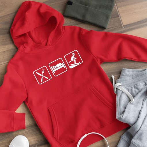 Eat Sleep Ski Unisex Hoodie