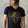 Octopus Japanese Calligraphy T Shirt