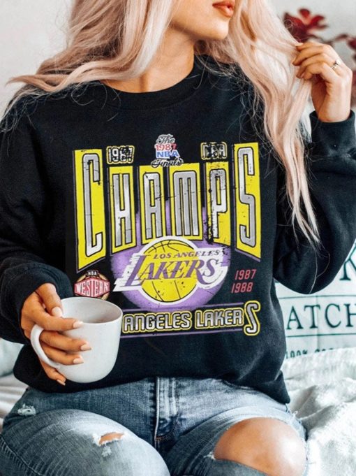 Retro Vintage LA Lakers 1987-1988 Champs Sweatshirt