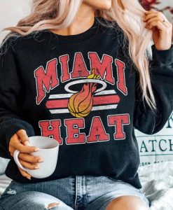 Vintage Miami Heat Basketball Crewneck Sweatshirt