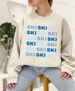 Blue Ski Sweatshirt