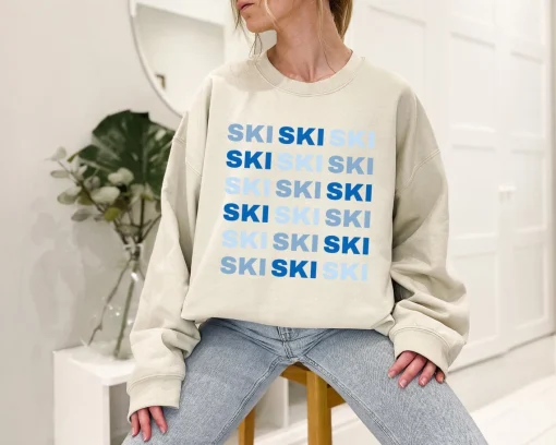 Blue Ski Sweatshirt