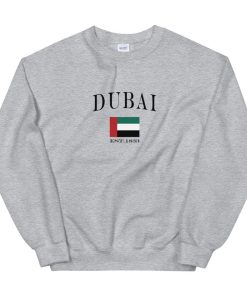 Dubai Flag Vintage Style Crewneck Sweatshirt