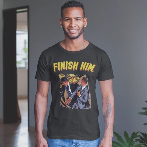 FINISH HIM Will Smith Slap T-shirt