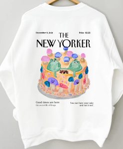 Frog Cake The New Yorker Magazine Cover Crewneck Sweatshirt