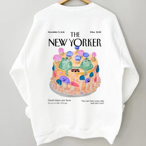 Frog Cake The New Yorker Magazine Cover Crewneck Sweatshirt