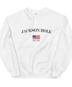 Jackson Hole Wyoming Mountain Unisex Crewneck Sweatshirt