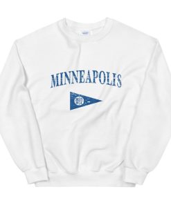 Minneapolis MN Vintage Retro Style Flag Unisex Crewneck Sweatshirt