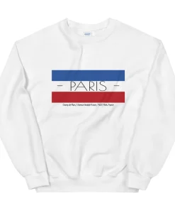 Paris France Eiffel Tower Unisex Sweatshirt