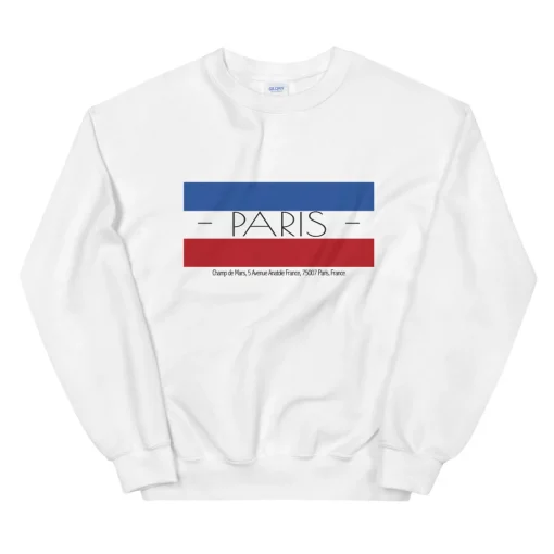 Paris France Eiffel Tower Unisex Sweatshirt