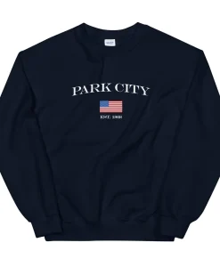 Park City Utah American Flag Unisex Sweatshirt