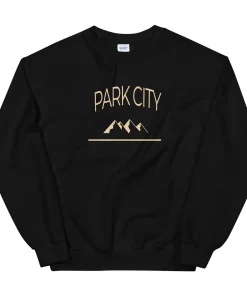 Park City Utah Mountain Range Unisex Crewneck Sweatshirt