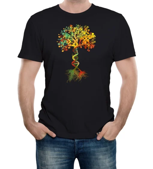 Reality Glitch Tree of Life Mens T-Shirt