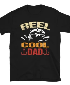 Reel Cool Dad Dead Fishing Walking Dog Wet Fly Beginners Unisex T-Shirt