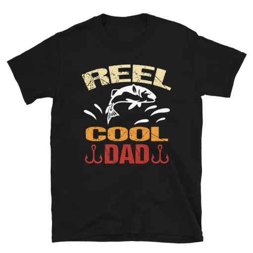 Reel Cool Dad Dead Fishing Walking Dog Wet Fly Beginners Unisex T-Shirt