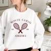 Spring Summer Vintage Inspired Tennis Sweatshirt