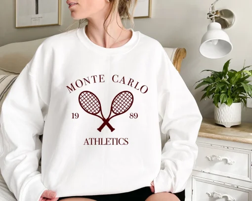 Spring Summer Vintage Inspired Tennis Sweatshirt