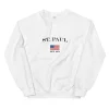 St. Paul Minnesota American Flag Unisex Crewneck Sweatshirt