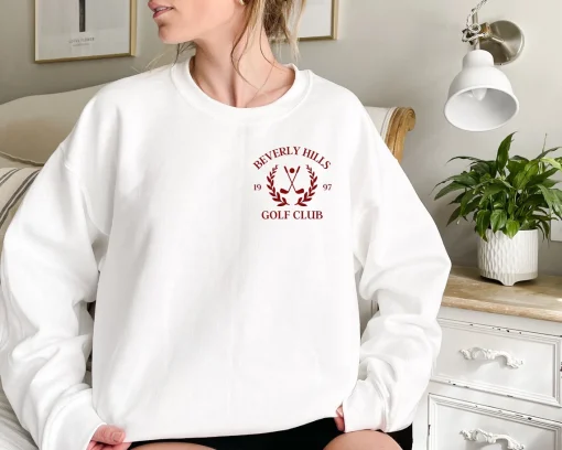 Vintage Inspired Beverly Hills Golf Club Sweatshirt