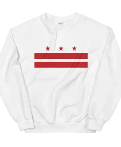 Washington DC Flag Unisex Crewneck Sweatshirt