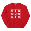 Wisconsin State Outline Long Sleeve Sweatshirt