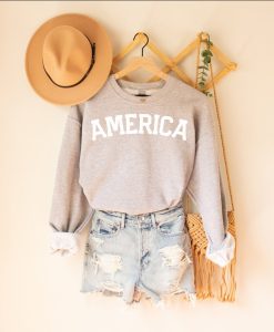 America Distressed Unisex Sweatshirt