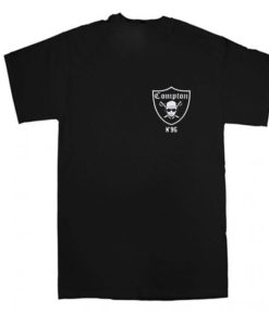 Compton Pocket logo Raiders 1995 Hip Hop T Shirt