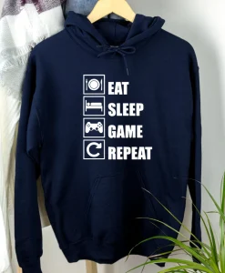 Eat Sleep Game Repeat Hoodie