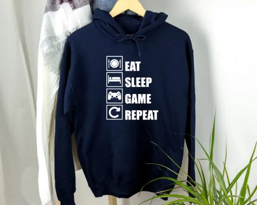 Eat Sleep Game Repeat Hoodie