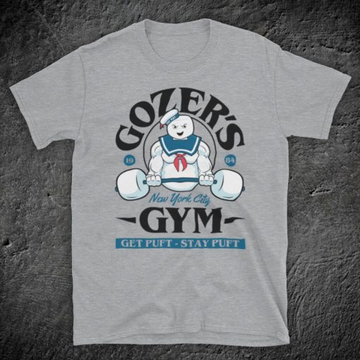 Ghostbusters Gozer's Gym Get Puft Stay Marshmallow Mens T-Shirt