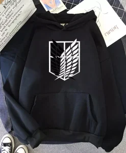 Japanese Anime Attack On Hoodie