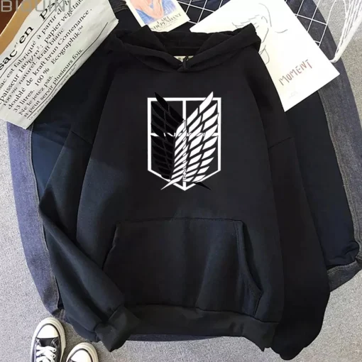 Japanese Anime Attack On Hoodie