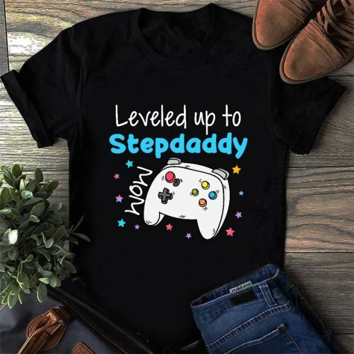 Leveled Up To Stepdaddy Shirt